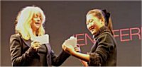 Jennifer Lin and Goldie Hawn