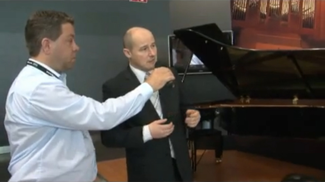 Product Presentation of the Premium Piano CF Series at Musikmesse Frankfurt 2010
