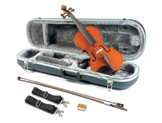 image of violin with entire kit