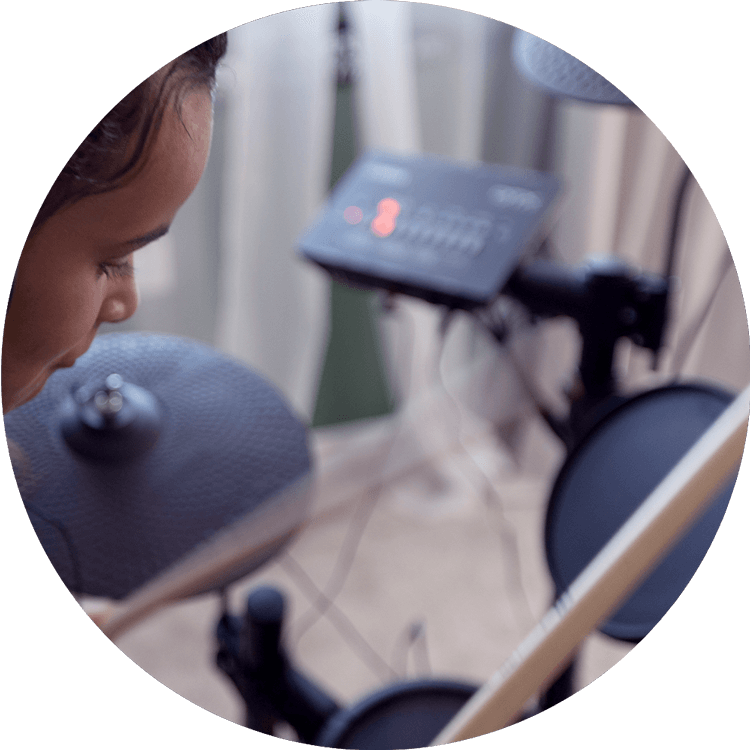 image of a yamaha electronic drum