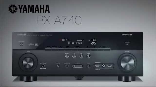 RX-A740 105 W 7.2 Channel Wi-Fi Network AV Receiver