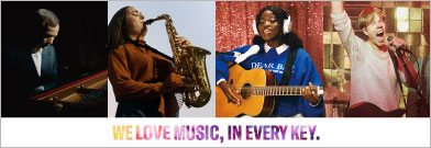 [ Image ] WE LOVE MUSIC, IN EVERY KEY.