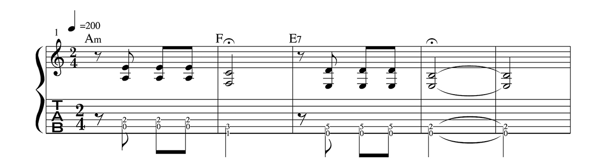 [Image] "Symphony No. 5" Music score for single phrases