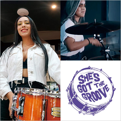 [ Photo ] THE DRUM CHALLENGE: "SHE'S GOT THE GROOVE"
