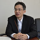 ［ photo ］IMC Business Unit, Electronic Devices Division, Engineering Department, IM Development Group, Group Manager Yasuyuki Muraki