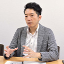 [ photo ] Product Strategy Group Home Audio Division, Audio Products Business Unit Yuta Yuyama