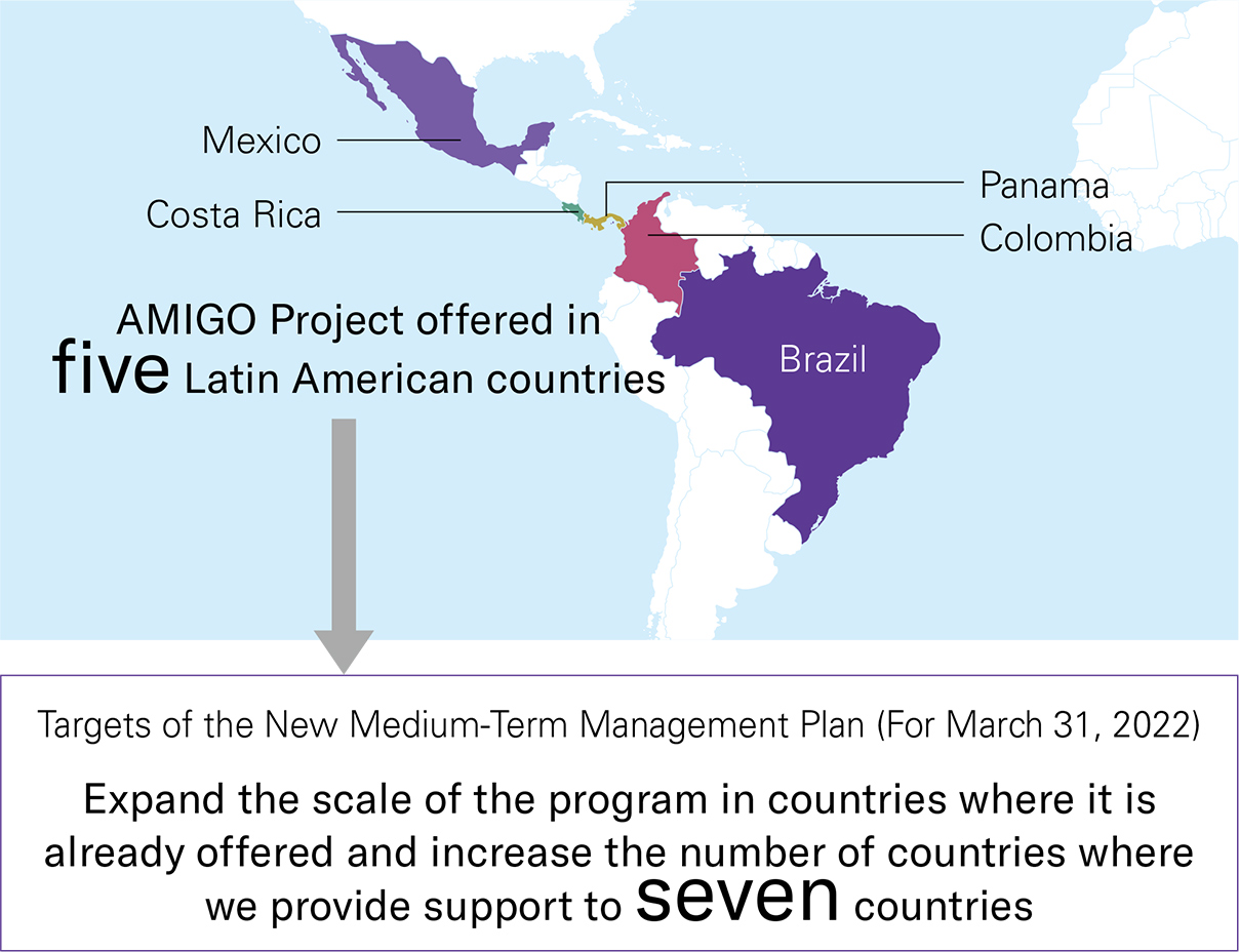 [ Image ] Countries where Support is Offered (As of March 31, 2019)