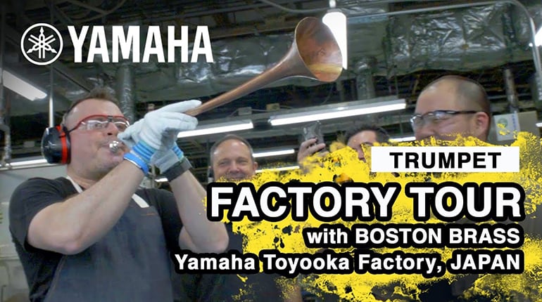 [ Image ] Yamaha Trumpet Factory Tour with Boston Brass