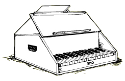 An example of a keyboard glockenspiel
