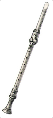 Two-key clarinet made by Denner