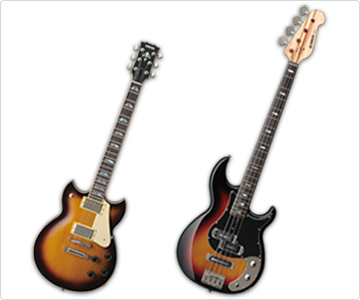 Left: Electric guitar; Right: Electric bass