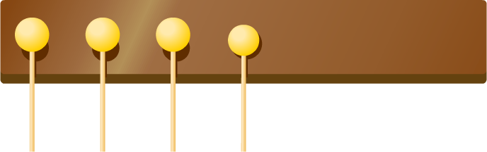 The timbre changes depending on the position struck.(right)