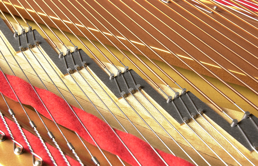 Berenjena Retocar Aburrido The Structure of the Piano:Design of the Strings Enriches the Sound -  Musical Instrument Guide - Yamaha Corporation
