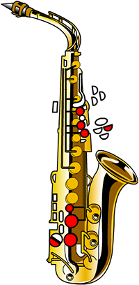 Notes On Alto Saxophone B flat A sharp