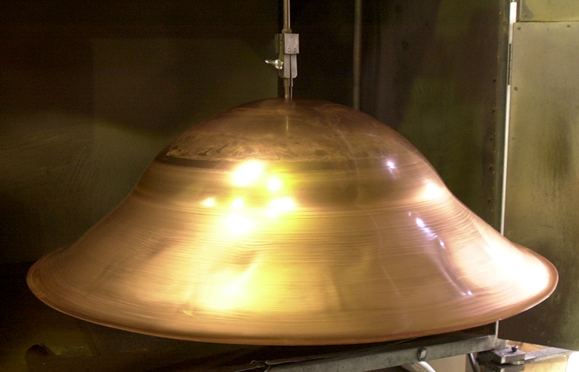 The partially-machined kettle looks like a UFO!