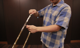 Cleaning with a cleaning rod -3