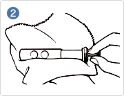 Wipe dirt off the pistons using a polishing gauze. Insert the pistons into the valve casings and apply two or three drops of valve oil to the valve casings