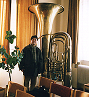 A giant tuba in the Czech Republic
