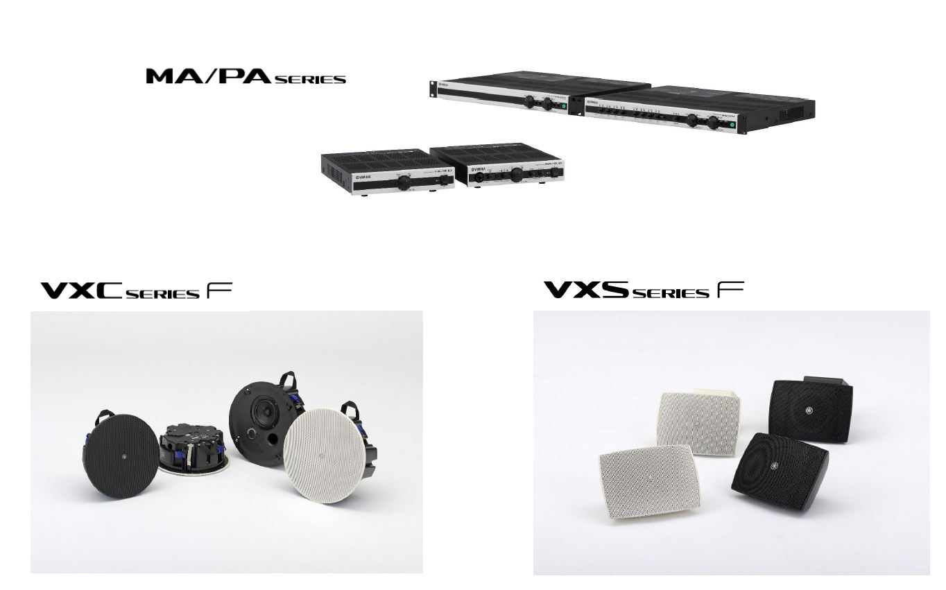 [ image ] Acoustic equipment for facilities in commercial spaces "MA/PA series", "VXS series/VXS series F model", "VXC series/VXC series F model"”