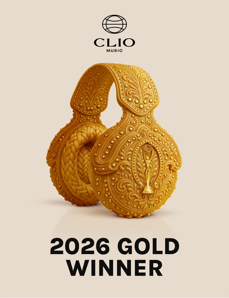 [Main Visual] Clio Music Awards 2026 GOLD WINNER
