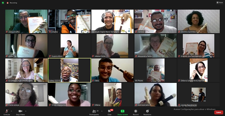 [Image] An online teacher training conducted for Brazilian teachers