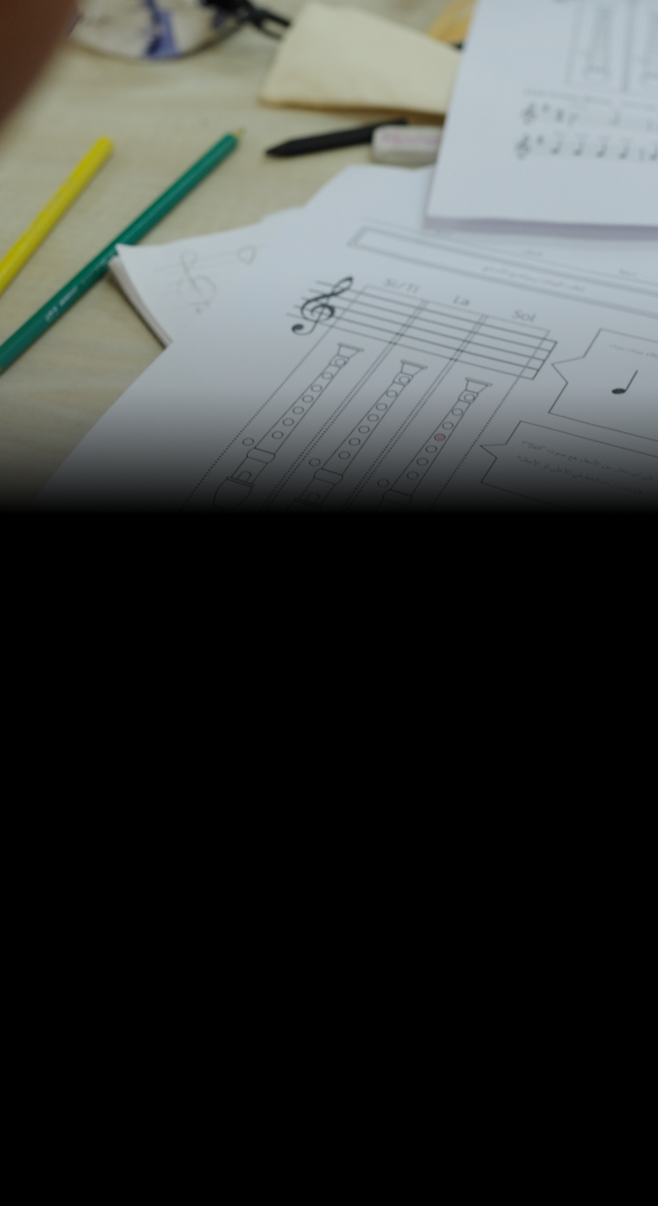[Image] A worksheet used in a  music class in Egypt
