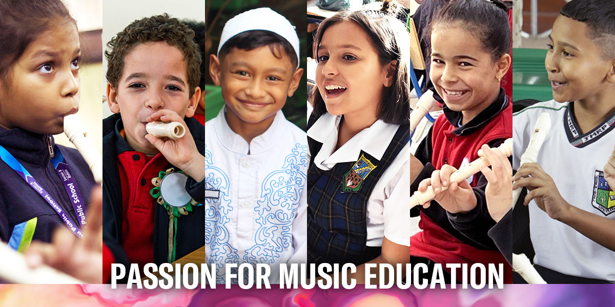 [Main Visual] Children from various countries enjoying their music classes