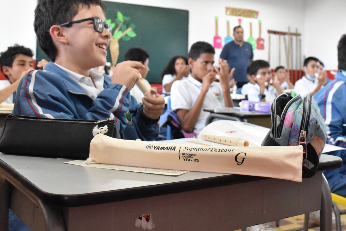 [Image] Recorders supporting enjoyable music classes.