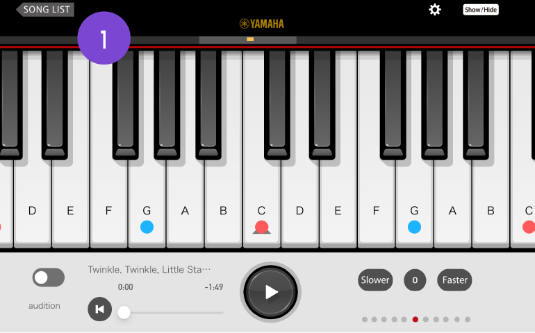 [Image] Playing Screen Description App screen