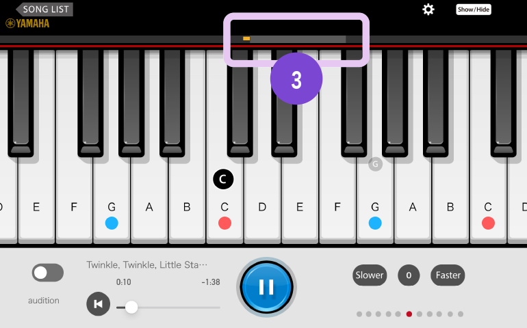 [Image] Playing Screen Description App screen