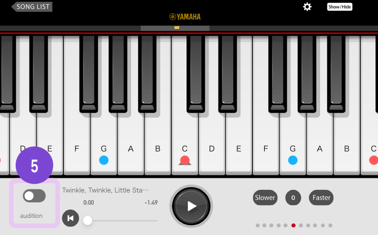 [Image] Playing Screen Description App screen