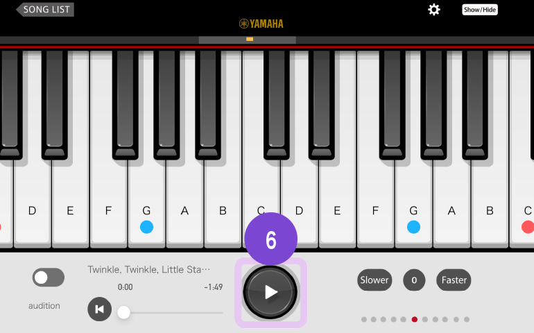 [Image] Playing Screen Description App screen