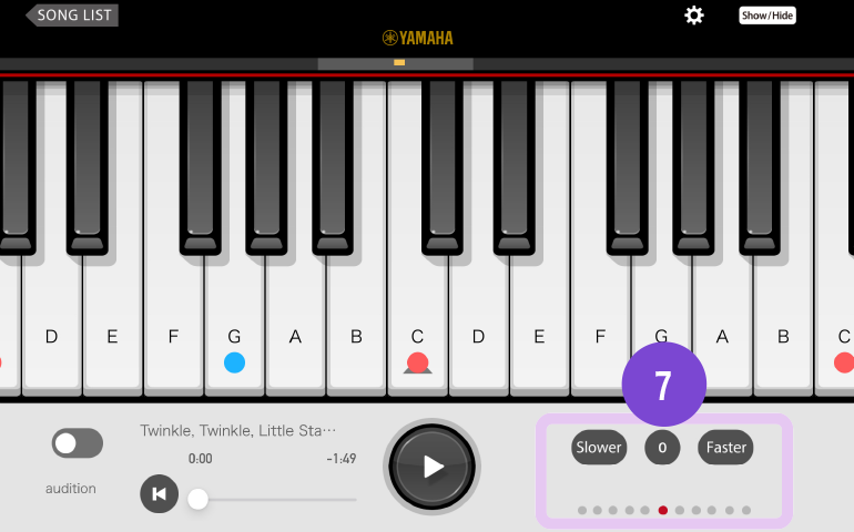 [Image] Playing Screen Description App screen