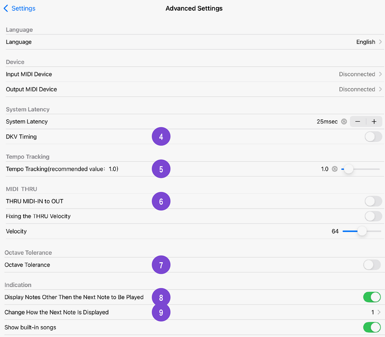[Image] Various Settings App screen