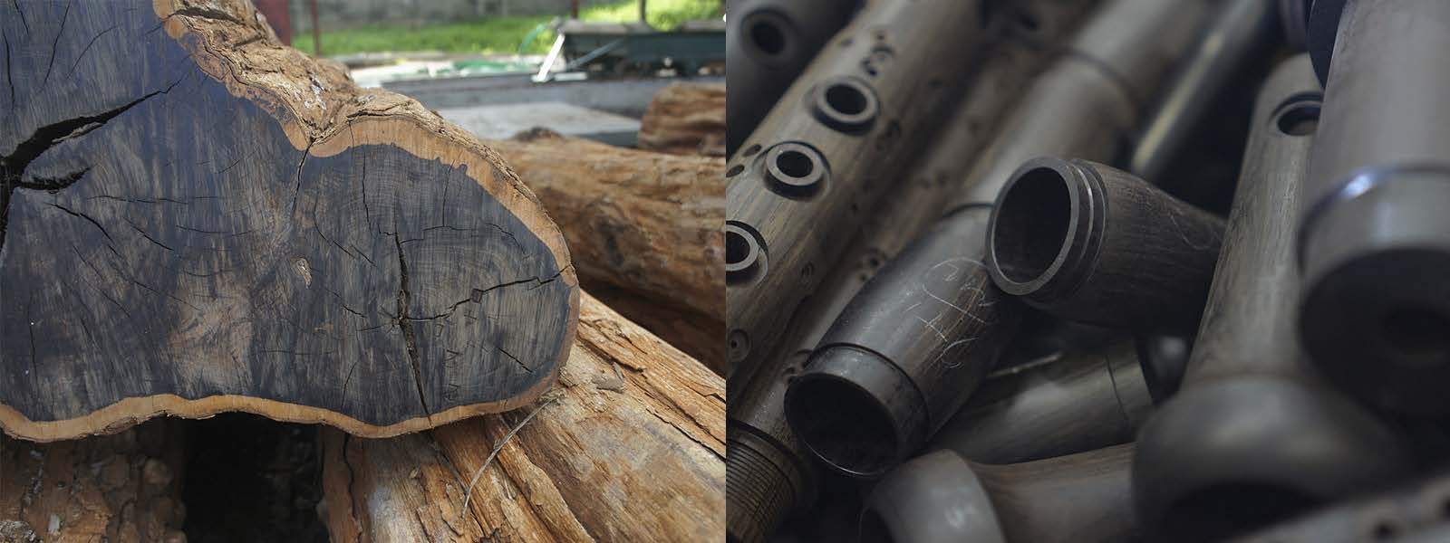 [Photo] Musical Instruments and Wood