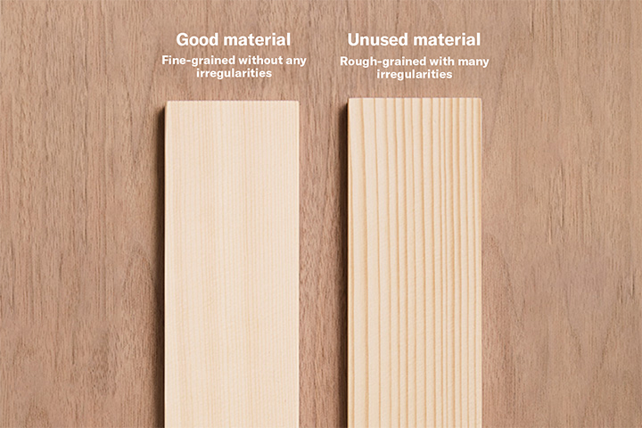 [Photo] Soundboards are chosen for their grain