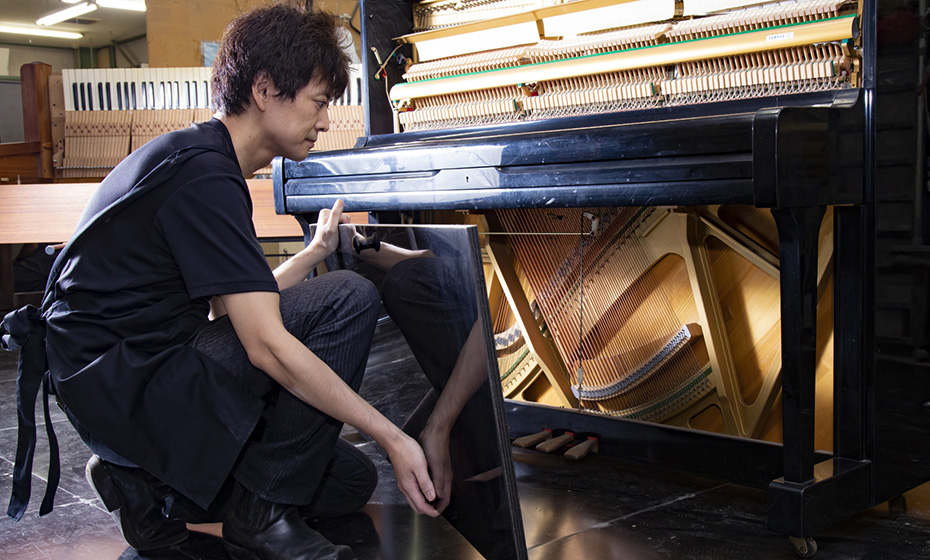 [Photo] Yamaha is helping create a path for both new and used pianos to coexist in the market through its Certified Reconditioned Piano initiative