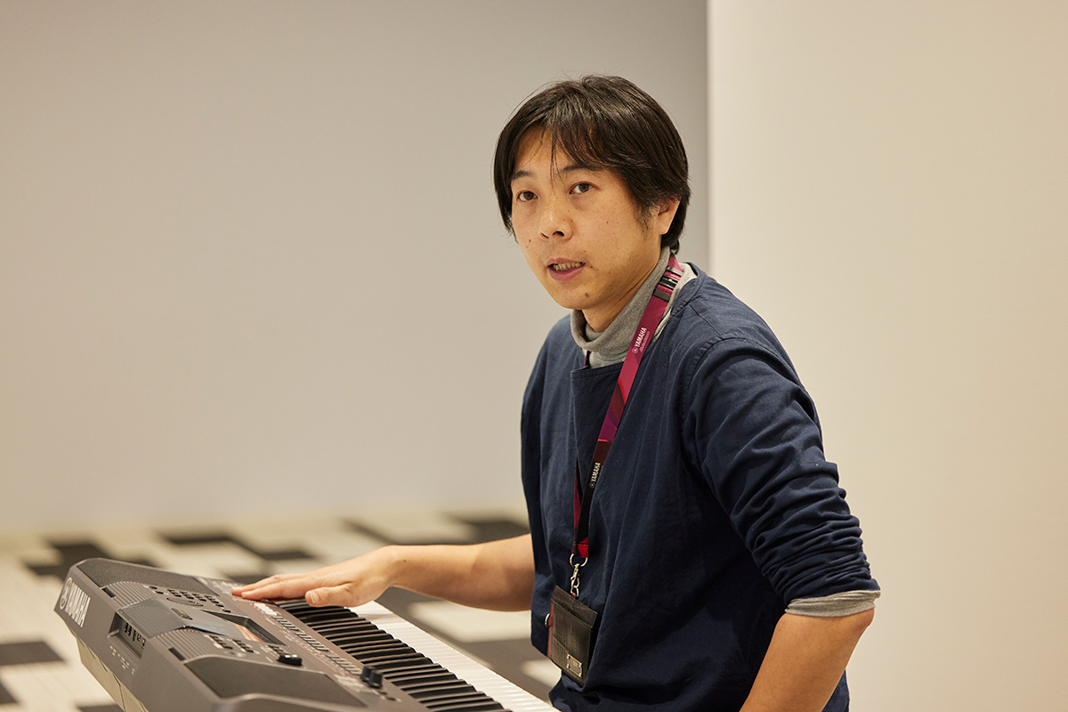 [ Thumbnail ] Tsukasa Yamashita of Digital Musical Instrument Division, Digital Musical Instrument Strategy Planning Group