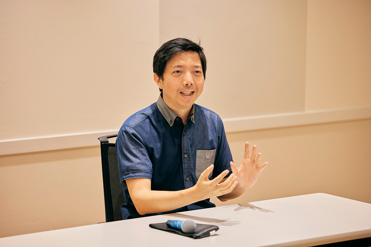 [ Thumbnail ] Keijiro Saino of the Research & Development Division.