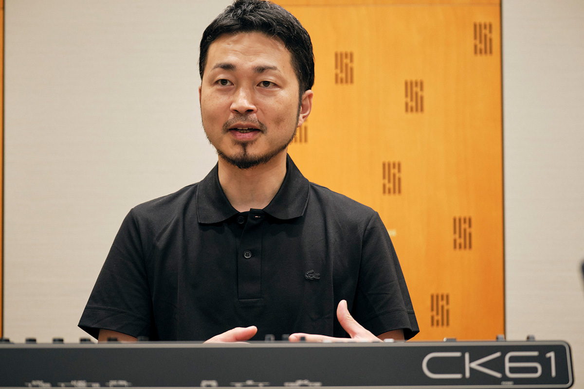 [ Thumbnail ] Yuji Yamada of the Digital Musical Instruments Division