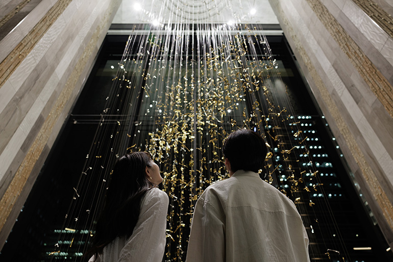 [ Thumbnail ] “Art of Sound” is a piece of trick art created using actual parts from wind instruments