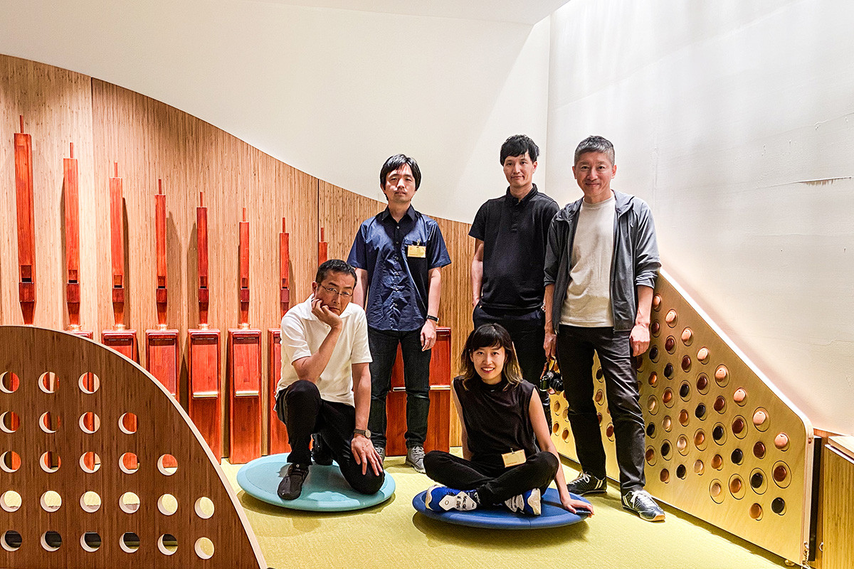 [ Thumbnail ] Collaborators from Yamaha Corporation's Design Lab (Washio stands center in the back row)