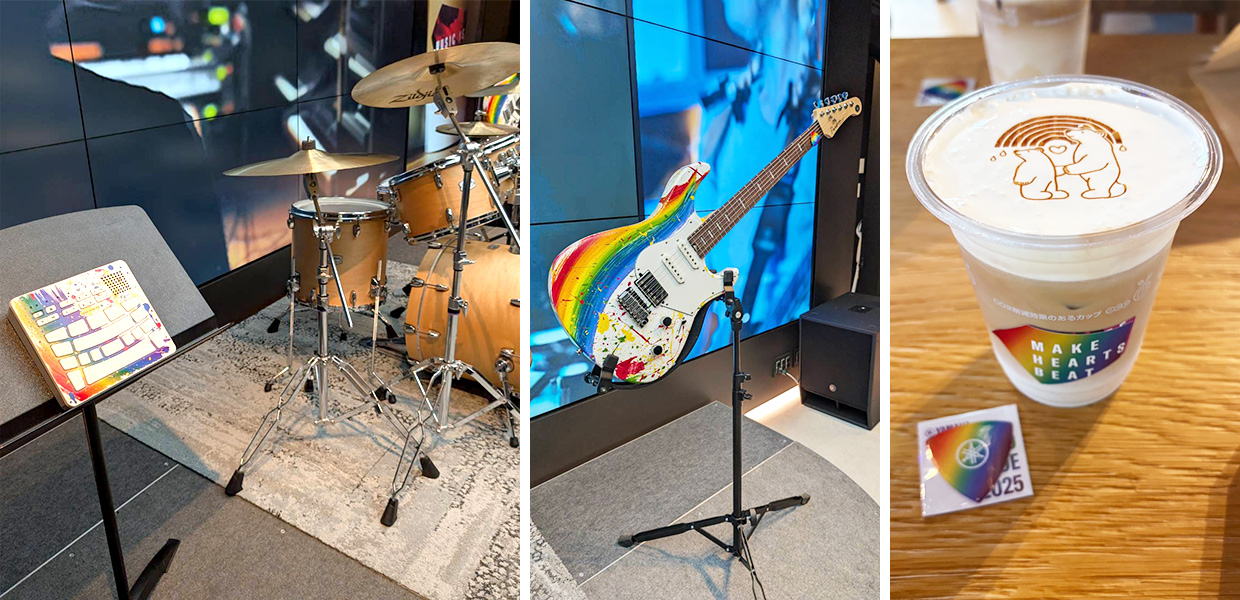 [Photo] The Pride Month campaign at Yamaha Sound Crossing Shibuya