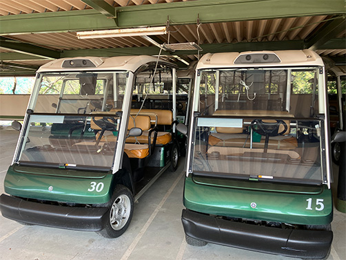 [Photo] Electric golf carts