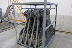 [Photo] Returnable packing rack for grand piano frames