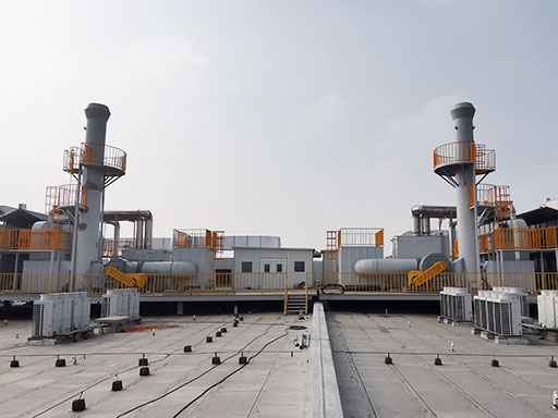 [Photo] VOC treatment facility (Hangzhou Yamaha Musical Instruments)