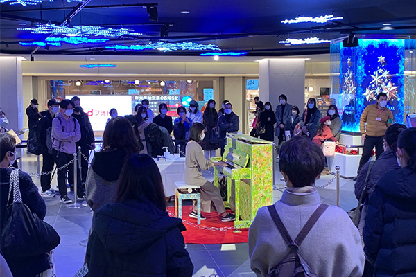 [Photo] LovePiano site at SakaeChika (Nagoya City, Aichi Prefecture)
