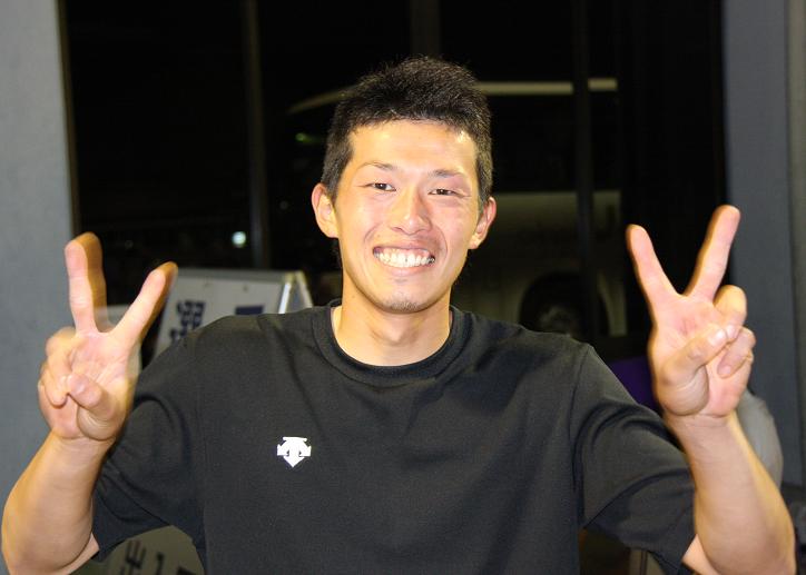 [ 画像 ] 永田選手：皆さんの応援のおかげで打てました。東京ドームでも打ちます。
