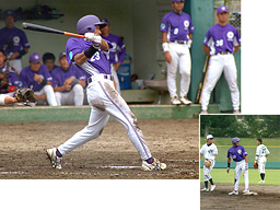 [ 画像 ] ツーベースヒット3本3打点と大活躍をした補強選手の上甲外野手（JR東海）