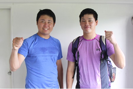 [ 画像 ] 鈴木博志投手(左）：完封できてよかったです。やっと、仕事ができました。　河野選手(右）：気持ちで打ちました。次もチャンスで打って日本選手権決めます！